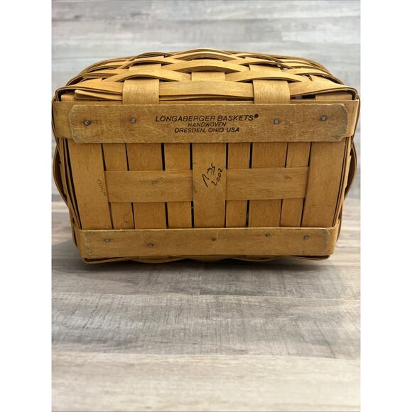 Longaberger 2002 Spring Basket 10.5" Handle All American Sparkler Standup Liner - Picture 11 of 11